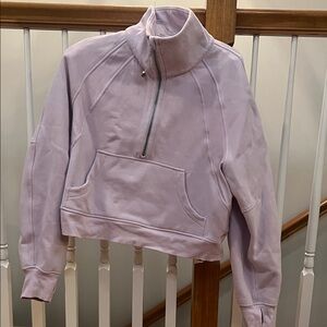Lavender Scuba Quarter-Zip Pullover